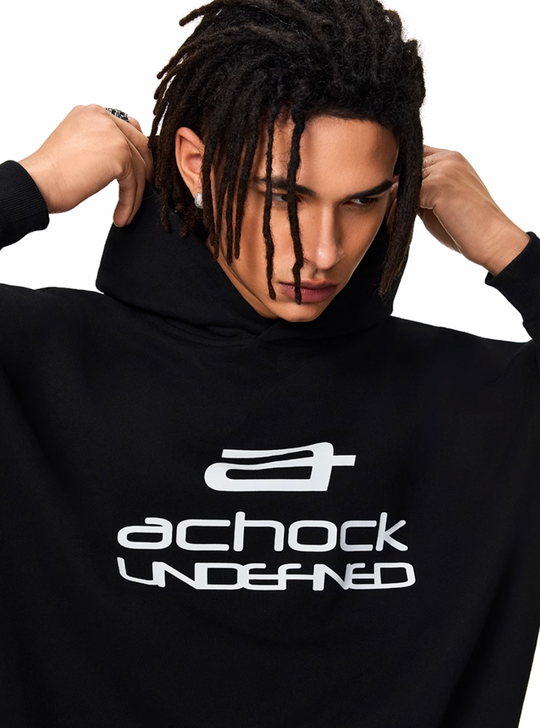 Achock Basic Logo Printed Hoodie | Face 3 Face