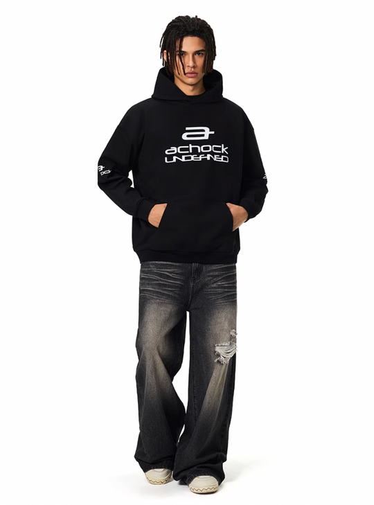 Achock Basic Logo Printed Hoodie | Face 3 Face