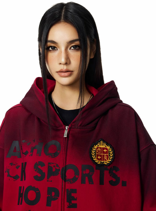 Achock Gradation Zip Up Hoodie | Face 3 Face