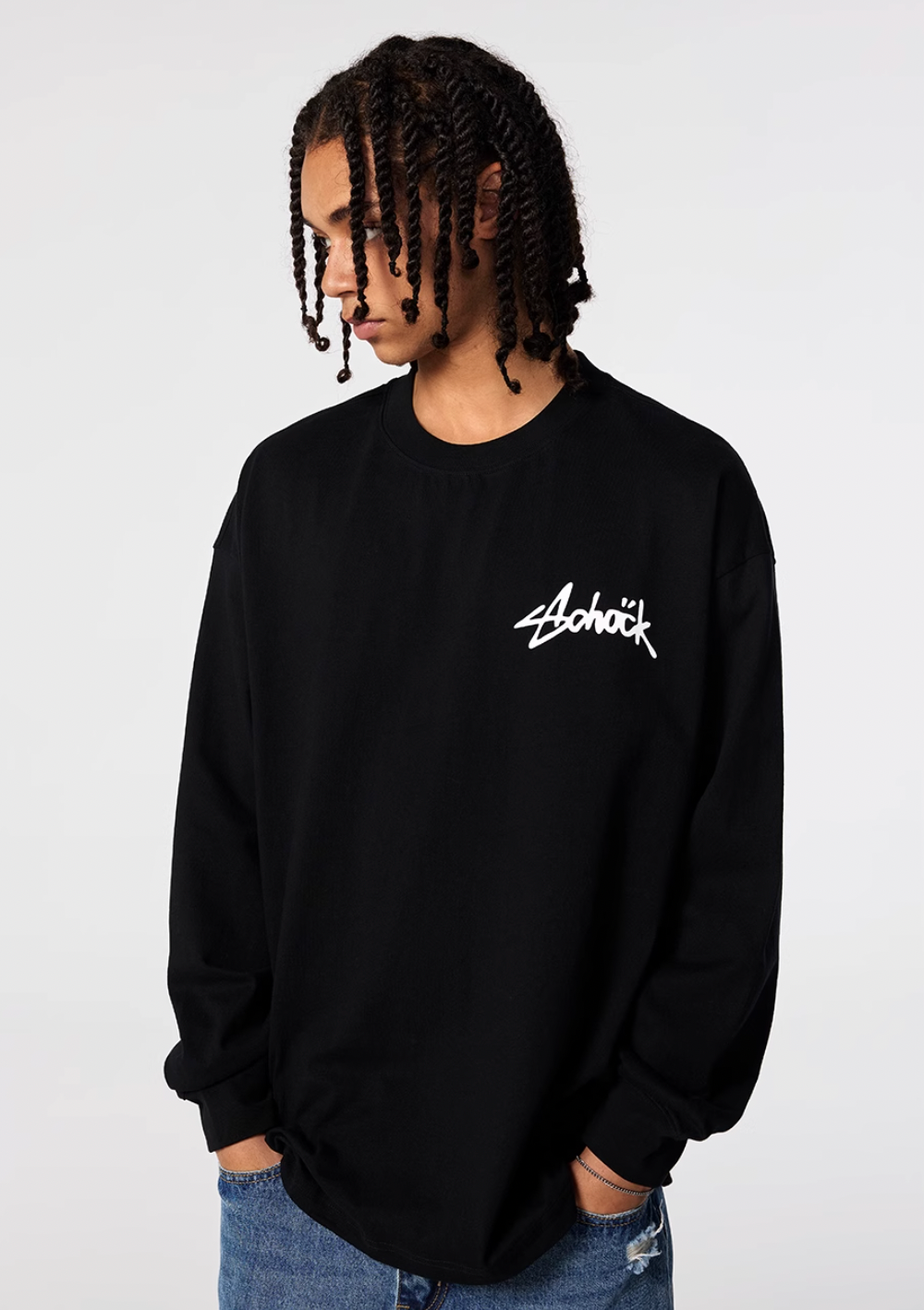 Achock Basic Logo Long Sleeve Tee | Face 3 Face