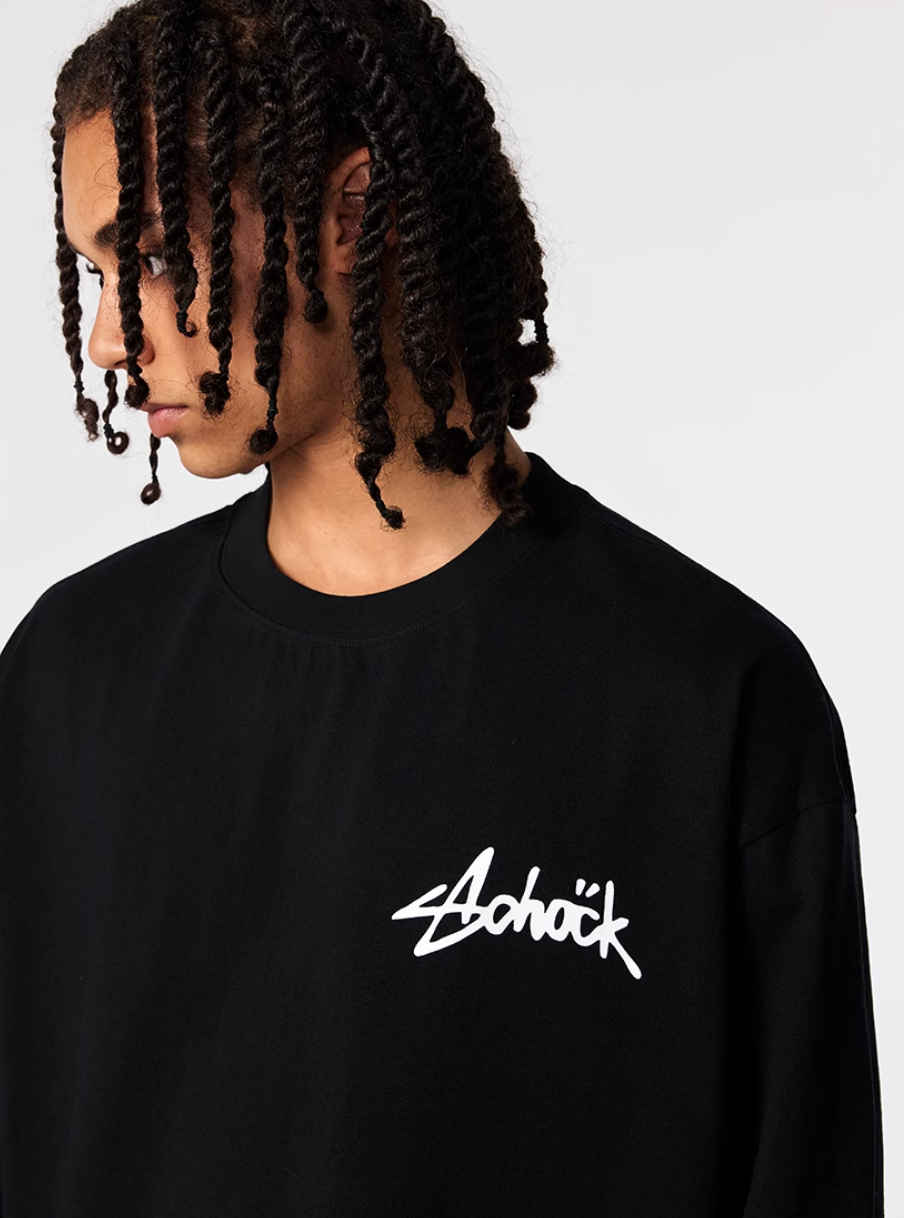 Achock Basic Logo Long Sleeve Tee | Face 3 Face