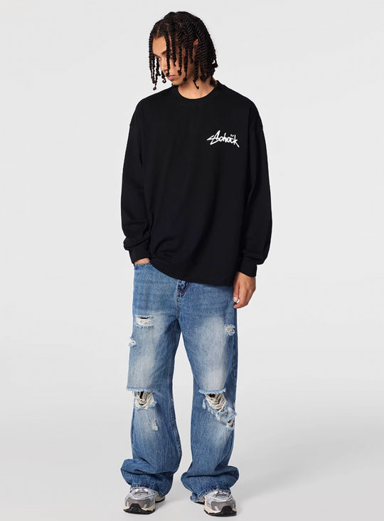 Achock Basic Logo Long Sleeve Tee | Face 3 Face