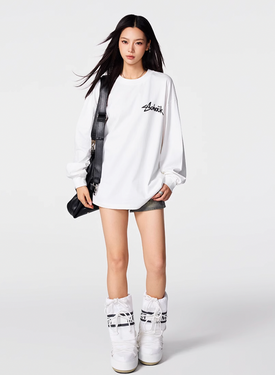 Achock Basic Logo Long Sleeve Tee | Face 3 Face