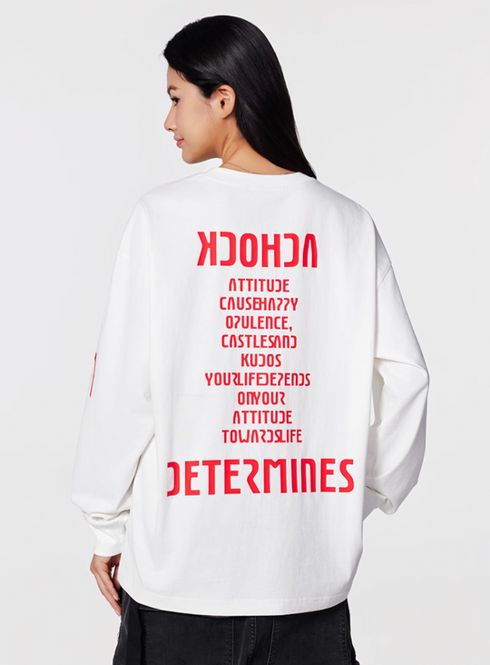 Achock Premium Logo Print Long Sleeve Tee | Face 3 Face