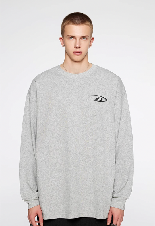 Achock Basic Logo Print Long Sleeve Tee | Face 3 Face