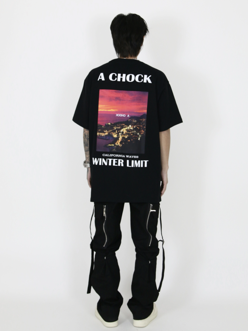 Graphic Tee | Achock CALIFORNIA WAVES Landscape Print Tee | Face 3 Face