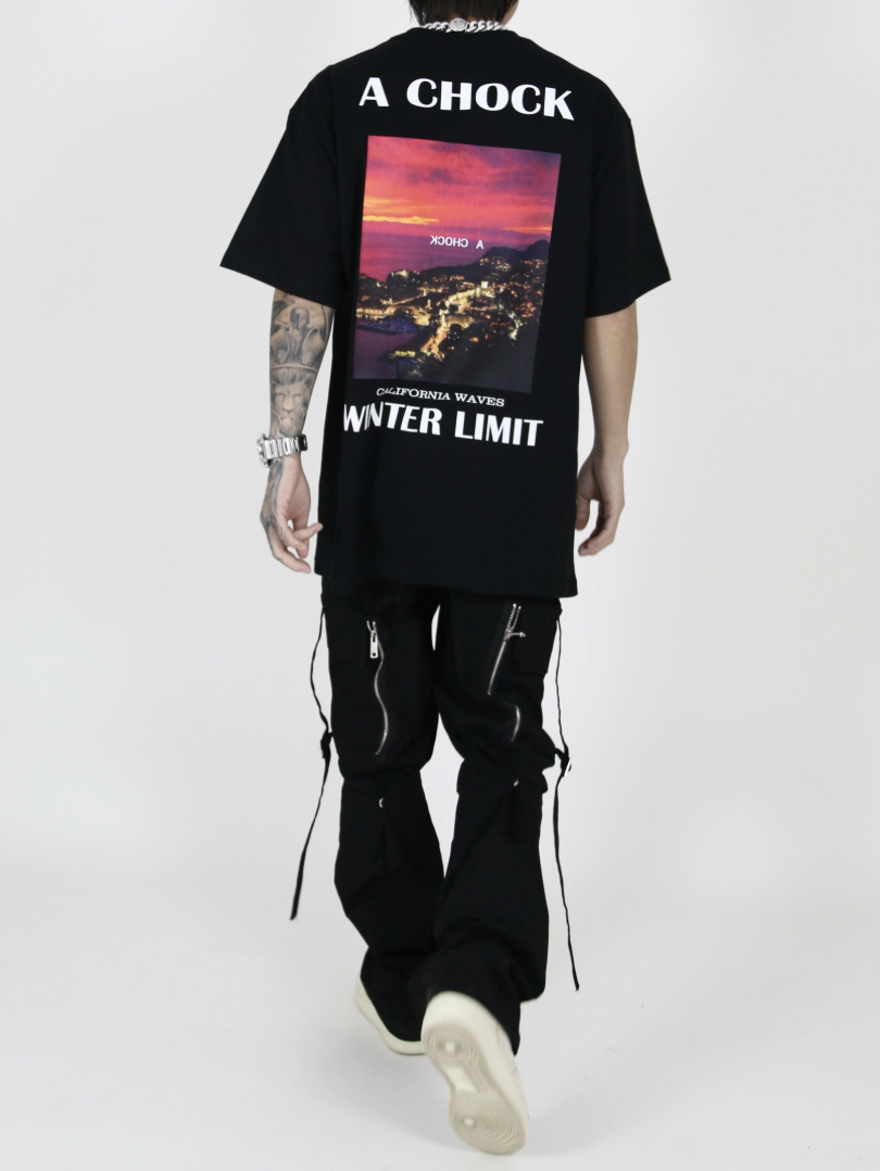 Graphic Tee | Achock CALIFORNIA WAVES Landscape Print Tee | Face 3 Face