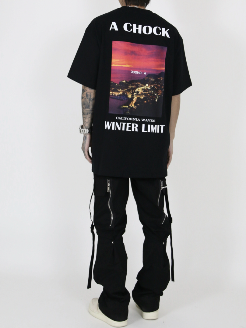 Graphic Tee | Achock CALIFORNIA WAVES Landscape Print Tee | Face 3 Face