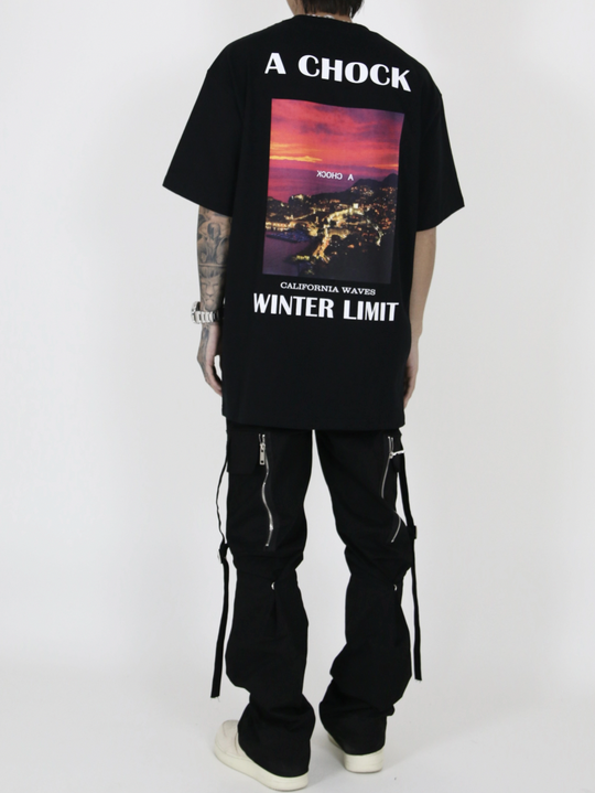 Graphic Tee | Achock CALIFORNIA WAVES Landscape Print Tee | Face 3 Face