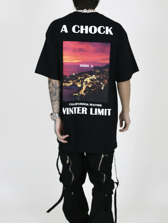 Graphic Tee | Achock CALIFORNIA WAVES Landscape Print Tee | Face 3 Face