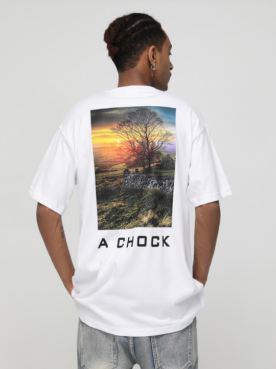 Achock Sunset Landscape Print Tee | Face 3 Face