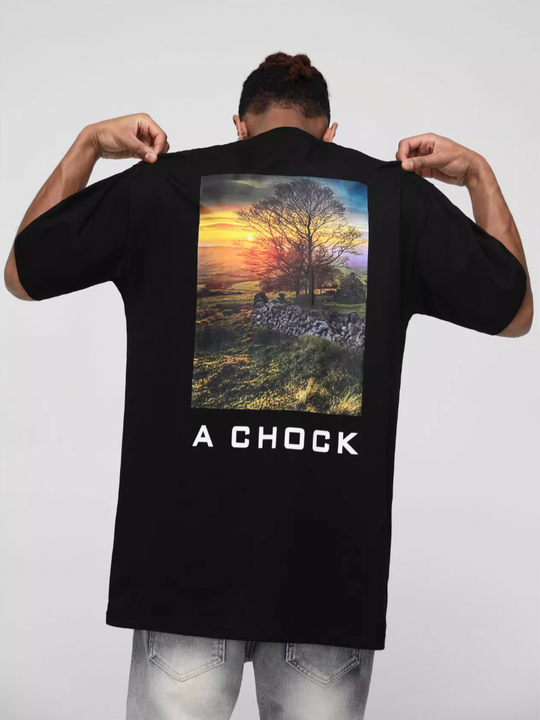 Achock Sunset Landscape Print Tee | Face 3 Face