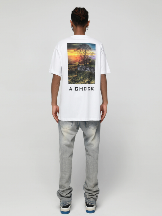 Achock Sunset Landscape Print Tee | Face 3 Face