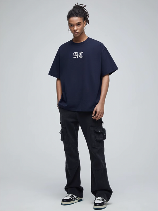 Graphic Tee | Achock Basic AC Logo Print Tee | Face 3 Face
