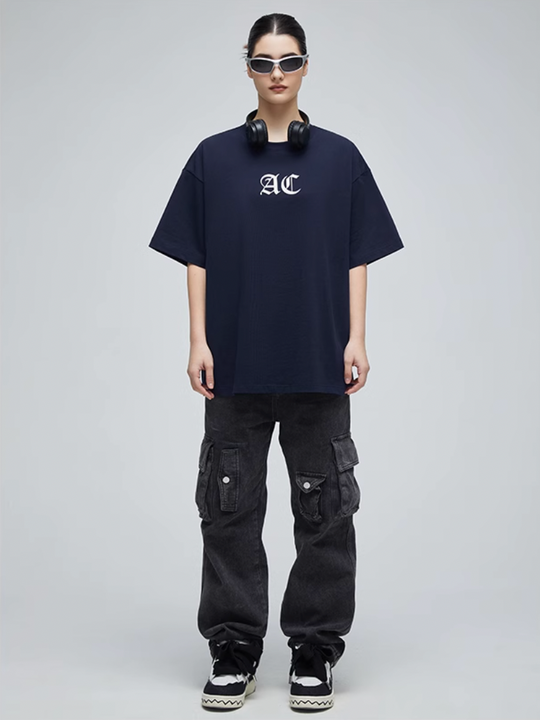 Graphic Tee | Achock Basic AC Logo Print Tee | Face 3 Face