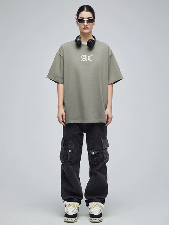Graphic Tee | Achock Basic AC Logo Print Tee | Face 3 Face
