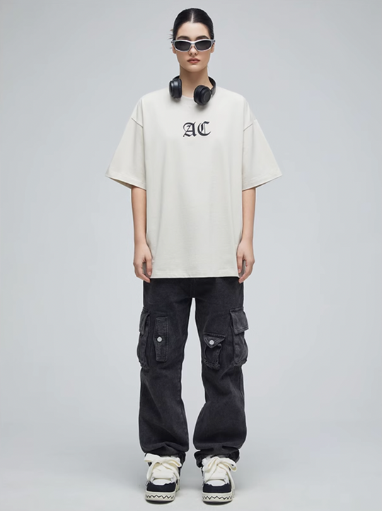 Graphic Tee | Achock Basic AC Logo Print Tee | Face 3 Face