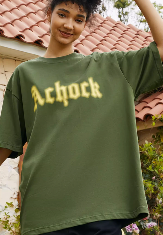 Achock Dot Logo Blur Print Tee | Face 3 Face