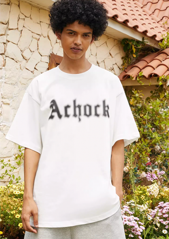Achock Dot Logo Blur Print Tee | Face 3 Face