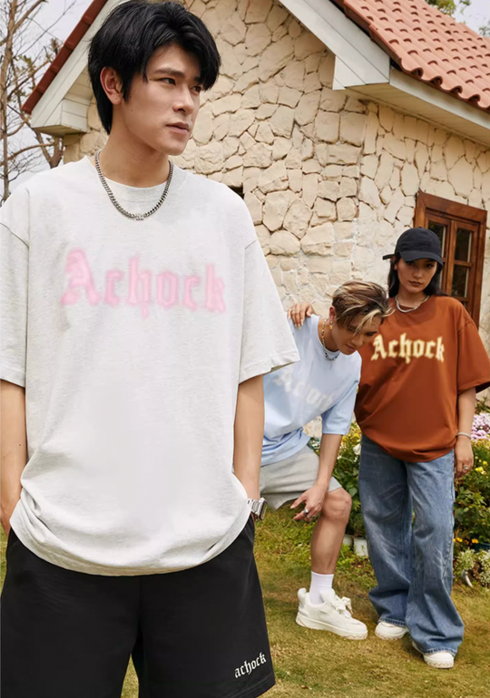 Achock Dot Logo Blur Print Tee | Face 3 Face