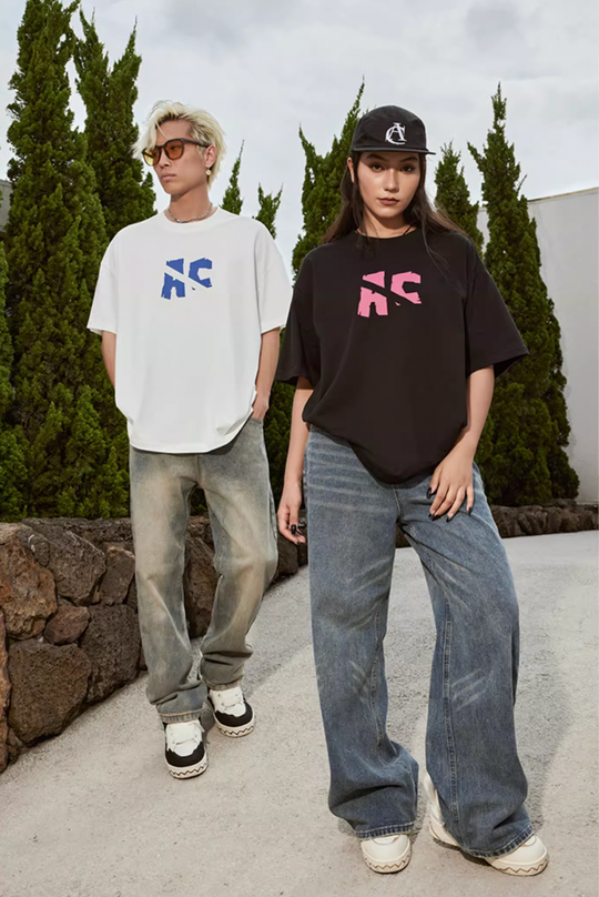 Graphic Tee | Achock Handwritten Slogan Print Tee | Face 3 Face