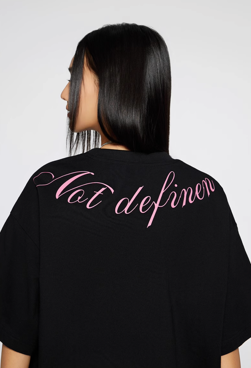 Achock Script Logo Print Tee | Face 3 Face