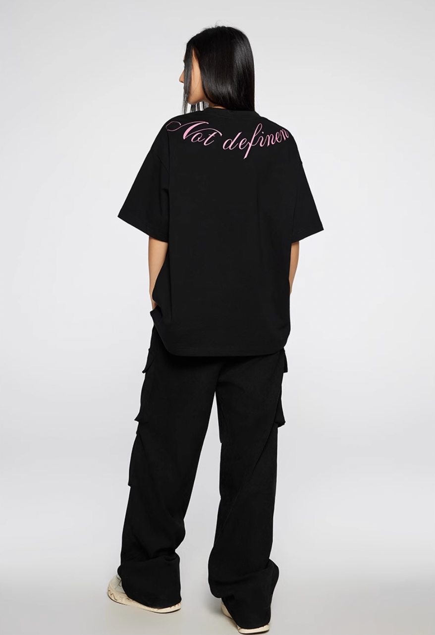 Achock Script Logo Print Tee | Face 3 Face