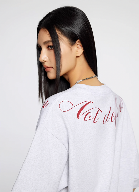 Achock Script Logo Print Tee | Face 3 Face