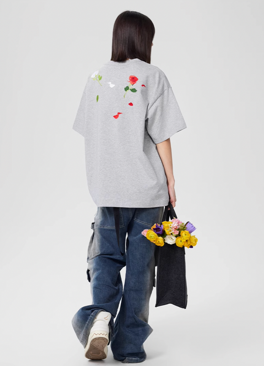 Achock Rose Embroidery Tee | Face 3 Face