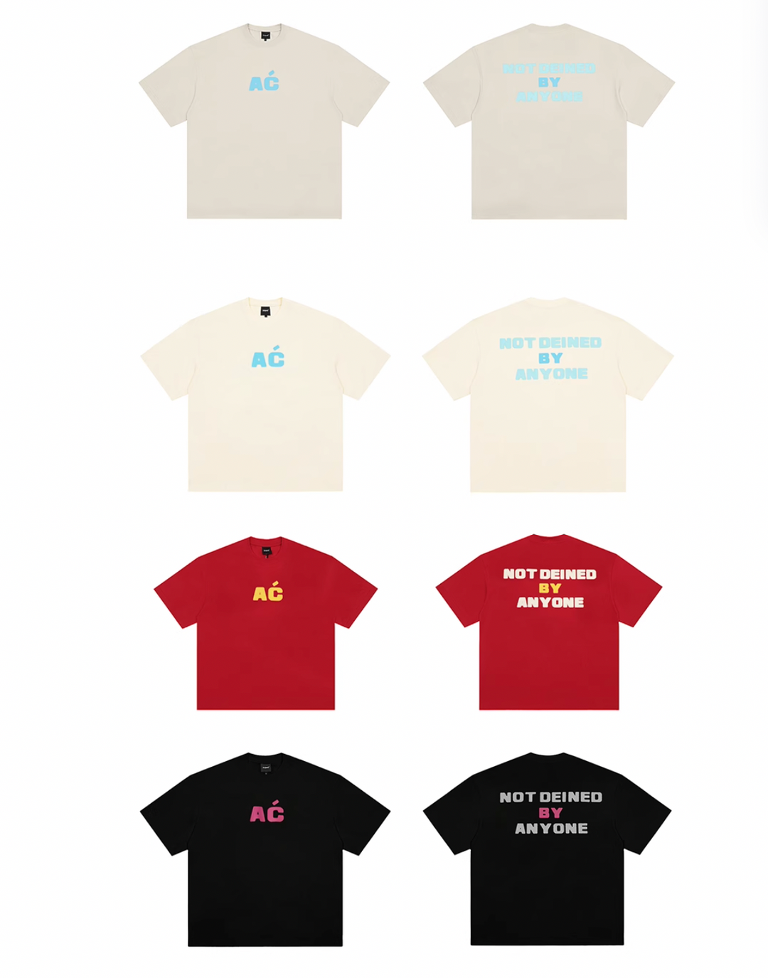 Achock UV Protection Slogan Print Tee | Face 3 Face