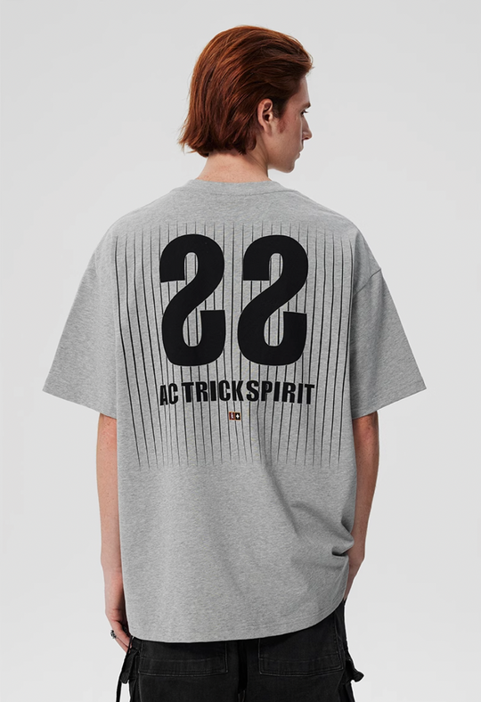 Achock Screen Stripe Print Tee | Face 3 Face