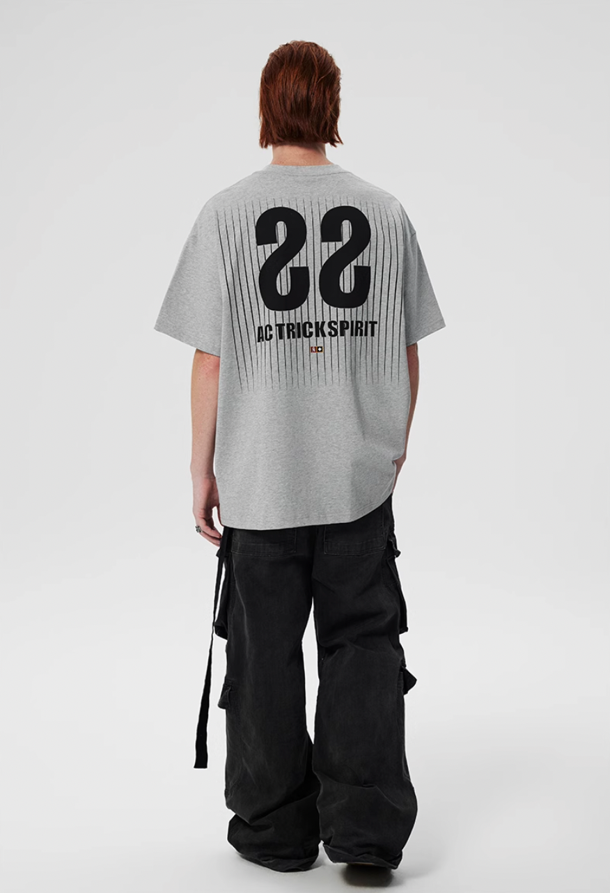 Achock Screen Stripe Print Tee | Face 3 Face