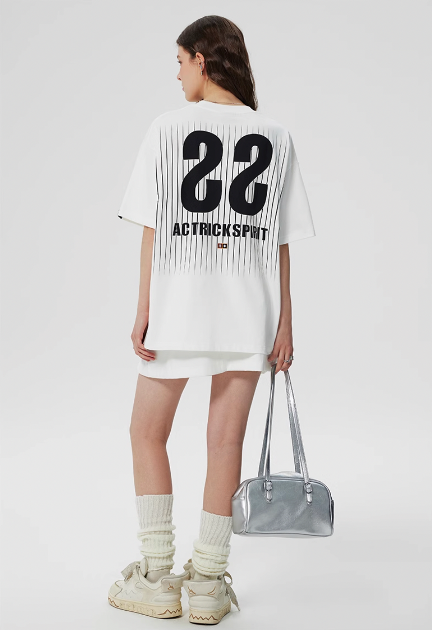 Achock Screen Stripe Print Tee | Face 3 Face