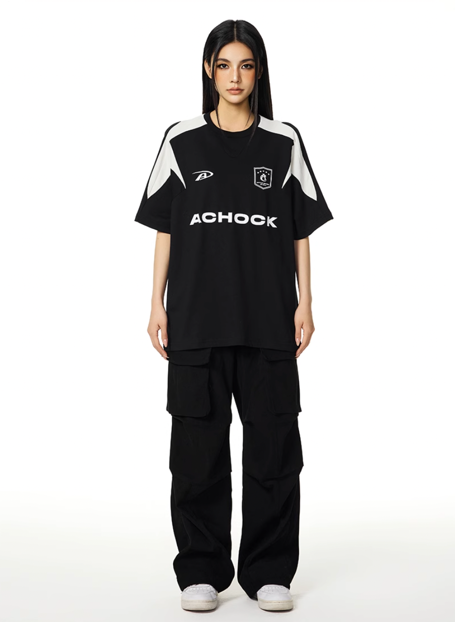 Achock Contrast Stitching Uniform Tee | Face 3 Face