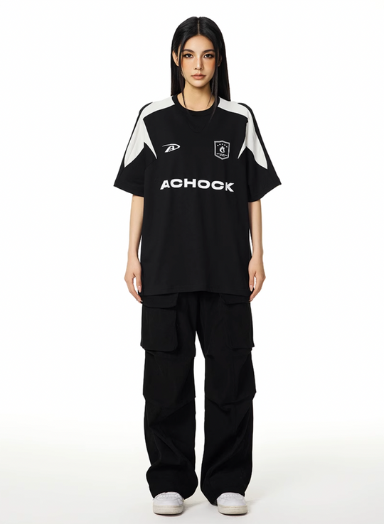 Achock Contrast Stitching Uniform Tee | Face 3 Face