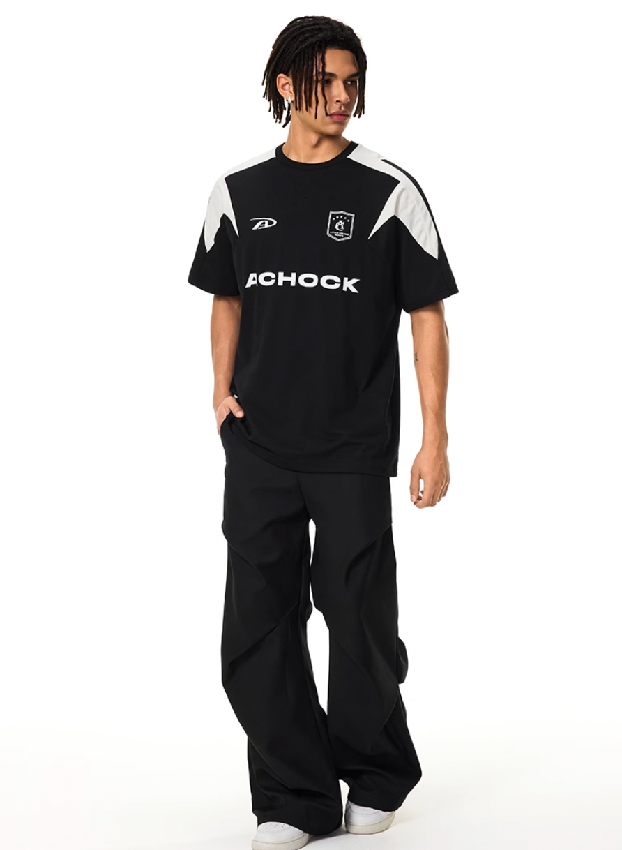 Achock Contrast Stitching Uniform Tee | Face 3 Face