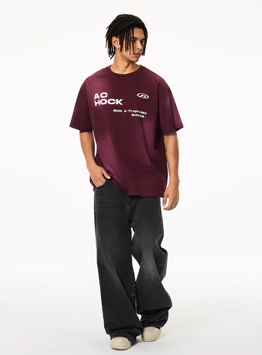 Achock Heavyweight Gradation Wash Tee | Face 3 Face