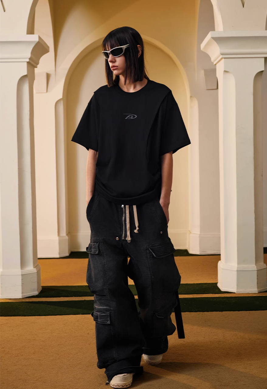 Achock Logo Embroidery Drawstring Tee | Face 3 Face