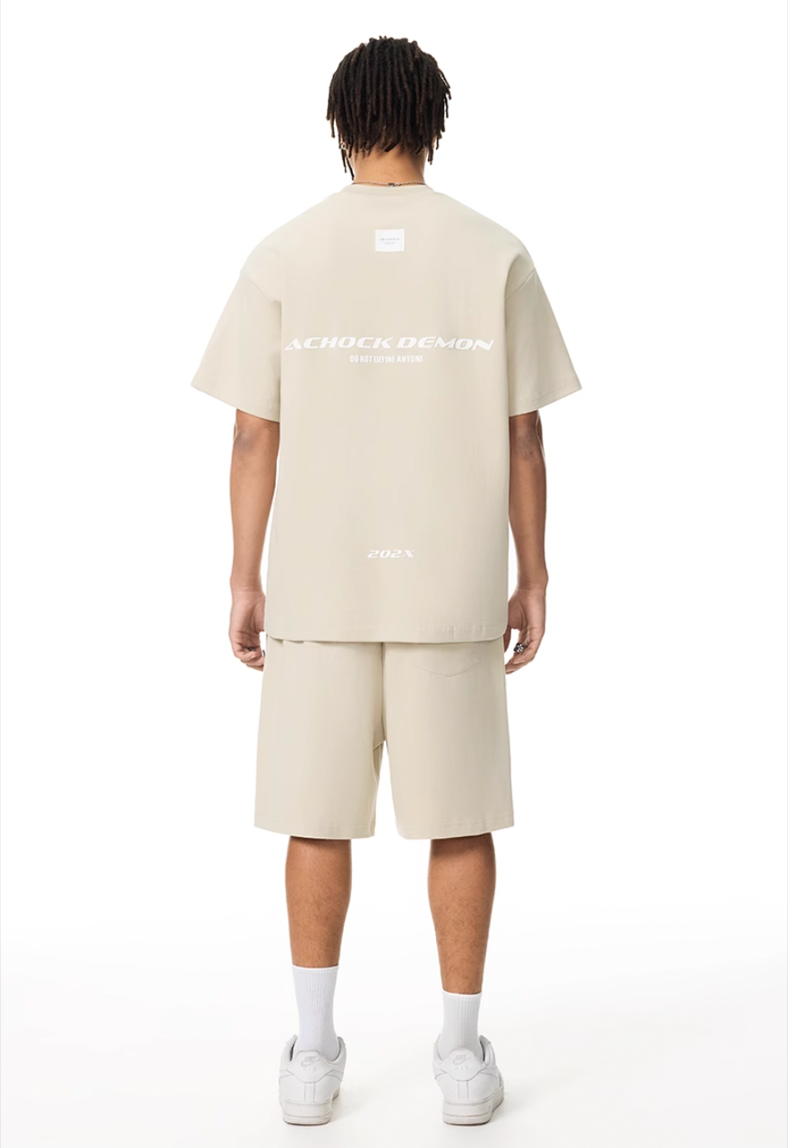 Graphic Tee | Achock Heavyweight Basic Logo Print Tee | Face 3 Face