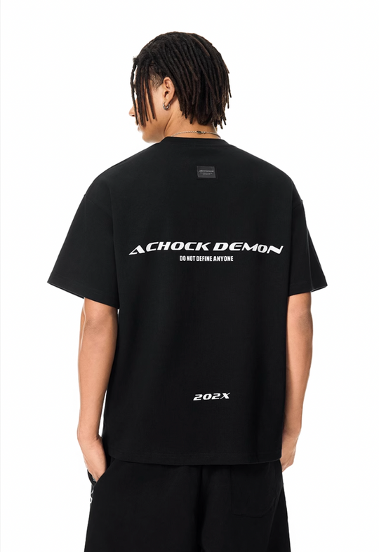 Graphic Tee | Achock Heavyweight Basic Logo Print Tee | Face 3 Face