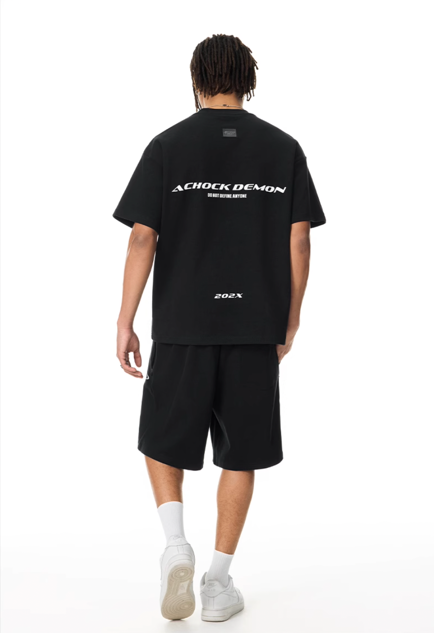 Graphic Tee | Achock Heavyweight Basic Logo Print Tee | Face 3 Face