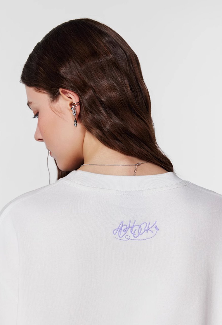 Achock Butterfly Lace Embroidery Tee | Face 3 Face