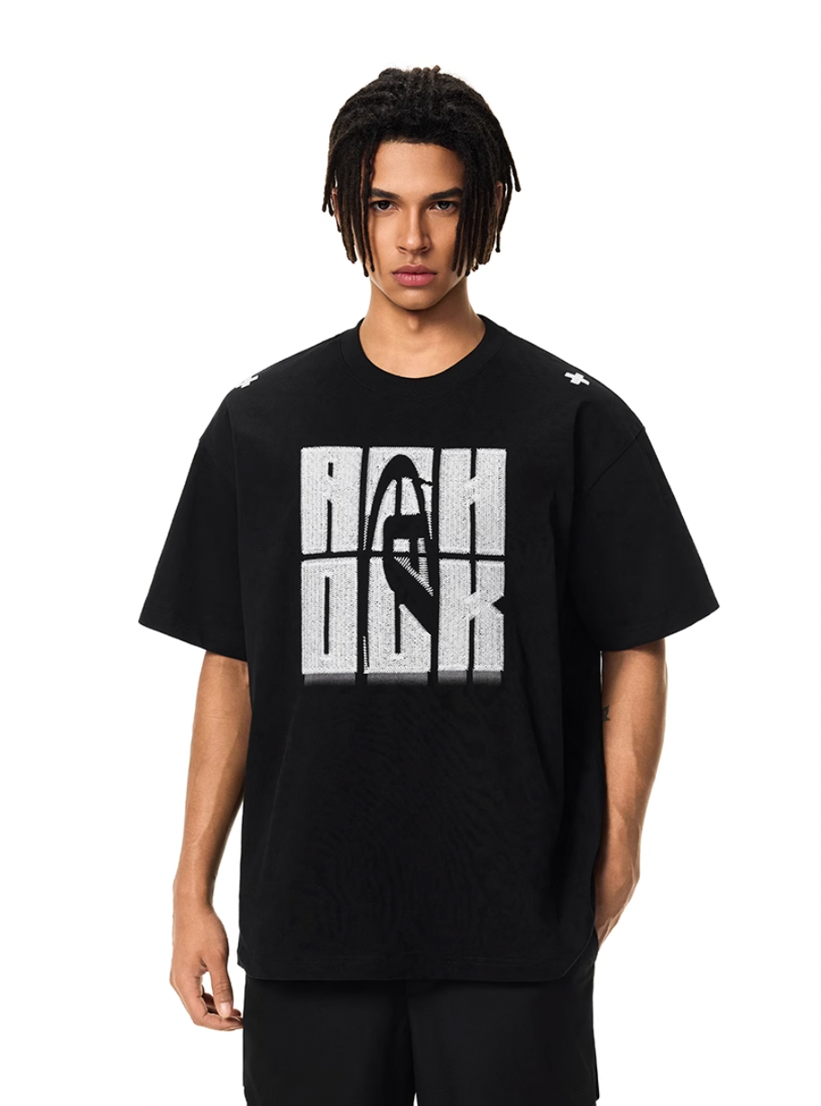 Graphic Tee | Achock Heavy Logo Embroidery Tee | Face 3 Face