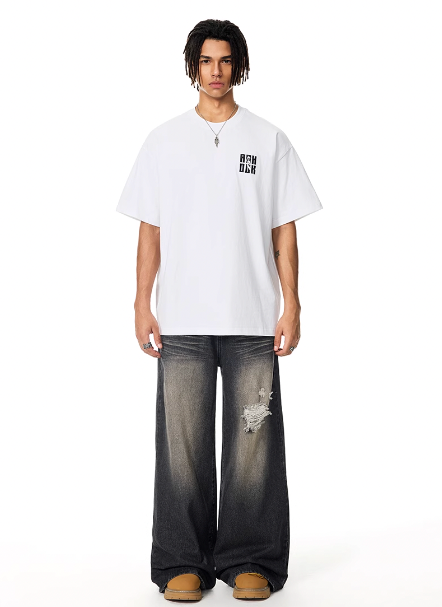 Achock Small Logo Embroidery Tee | Face 3 Face