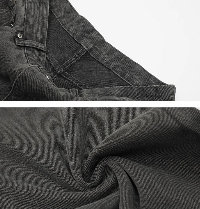 Achock Washed Black Frayed Flared Jeans | Face 3 Face