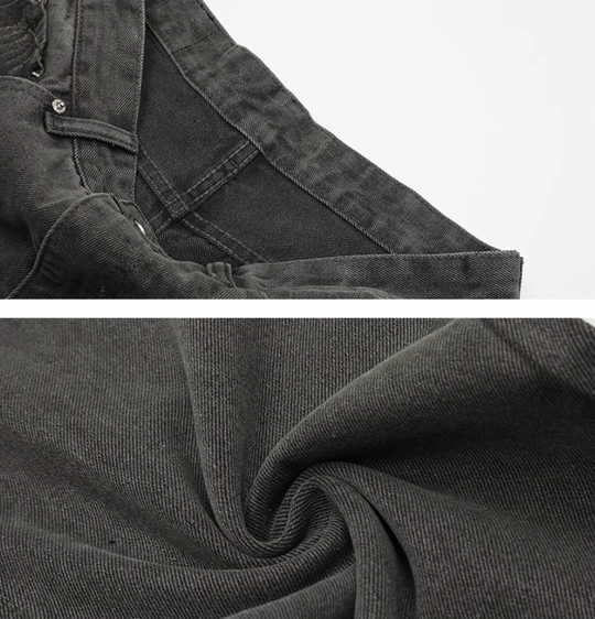 Achock Washed Black Frayed Flared Jeans | Face 3 Face