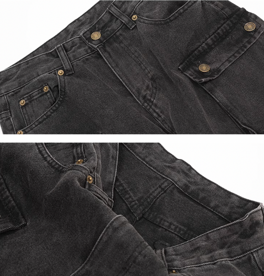 Achock Washed Multi Pocket Work Cargo Pants | Face 3 Face