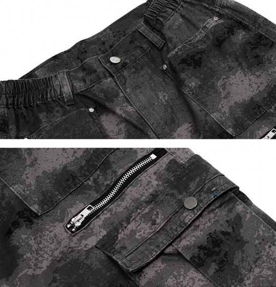 Multi pocket cargo pants | Achock Camouflage Spice Girls Baggy Cargo Pants | Face 3 Face