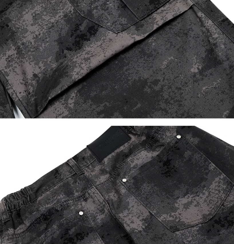 Multi pocket cargo pants | Achock Camouflage Spice Girls Baggy Cargo Pants | Face 3 Face