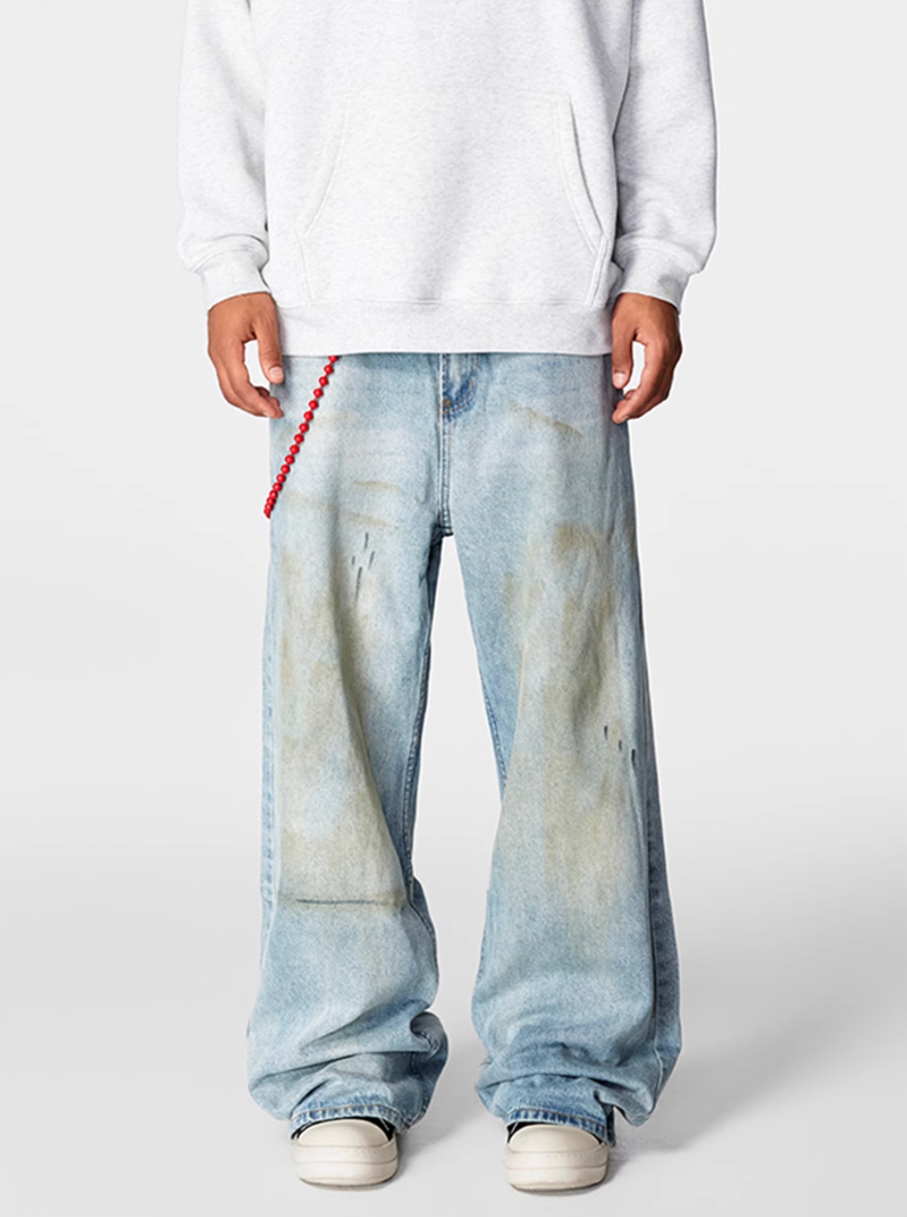 Achock Washed Distressed Baggy Jeans | Face 3 Face